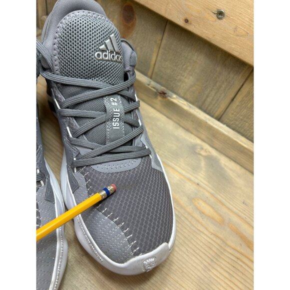 US10 Adidas Mens Don Issue 2 FW8515 Gray Basketball Shoes Sneakers main image 7